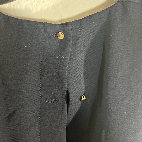 Reiss Asti navy blue pleat detailed bodice sleeveless dress women’s Side 2 - Picture 11 of 15